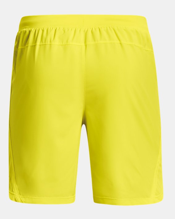 Men's UA Launch Run 7" Shorts, Yellow, pdpMainDesktop image number 7